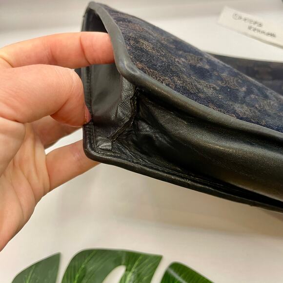 Celine Triomphe Clutch Toiletry Pouch Vintage Logo Makeup Case Bag Pochette - Picture 10 of 16